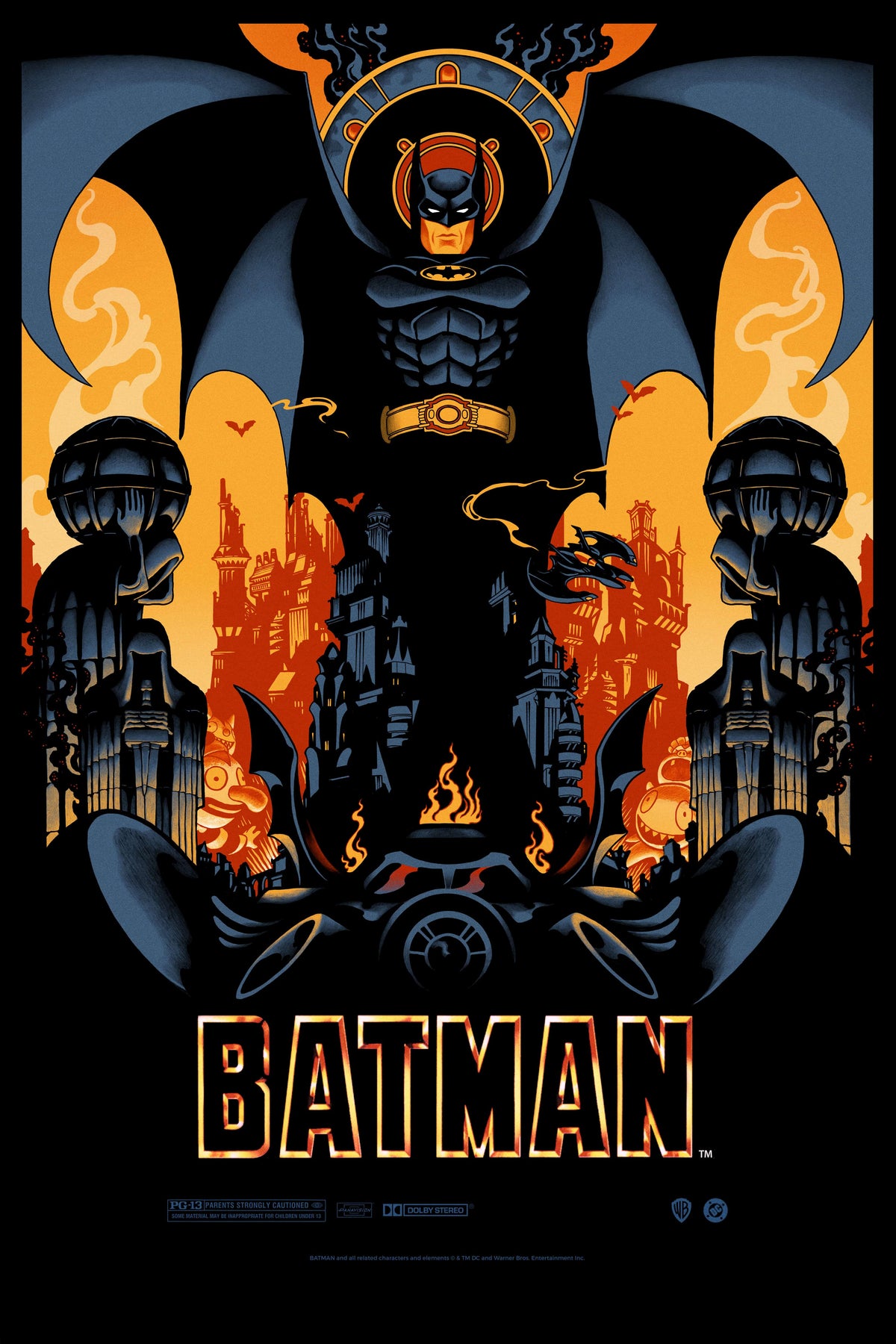 BATMAN '89 by Peter Diamond APOLLO EXCLUSIVE 24x36" Edition - Sideshow x APOLLO 008