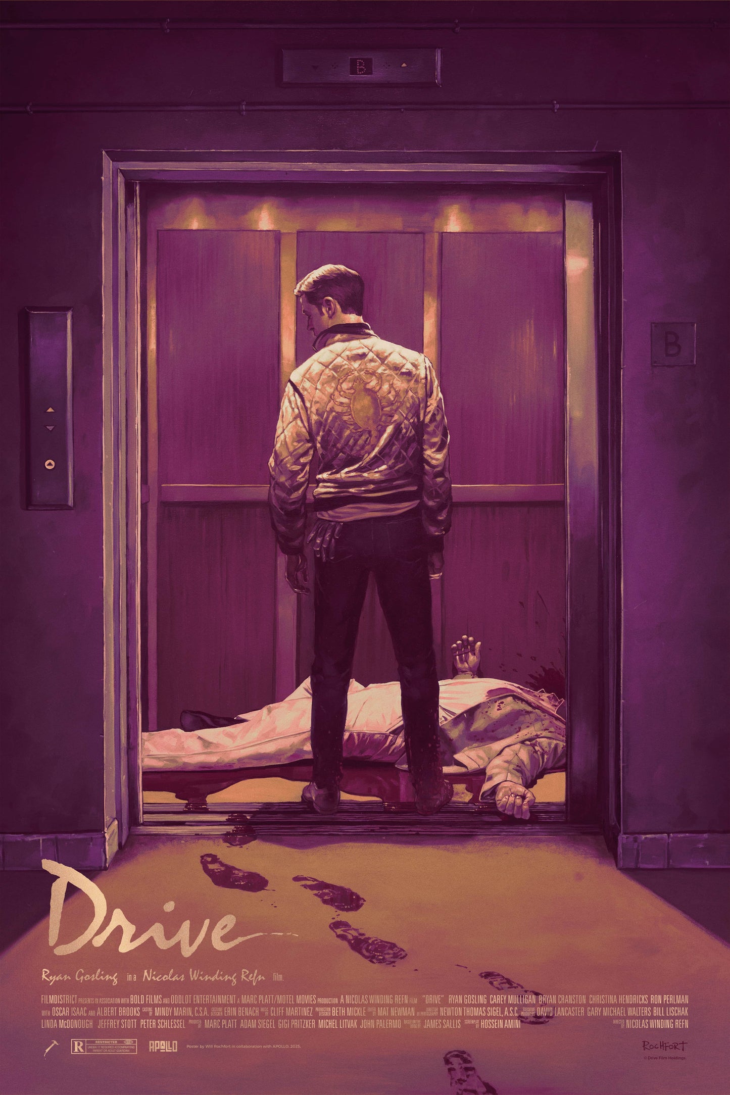 DRIVE by Will Rochfort - Screenprint GOLD Metallic Variant