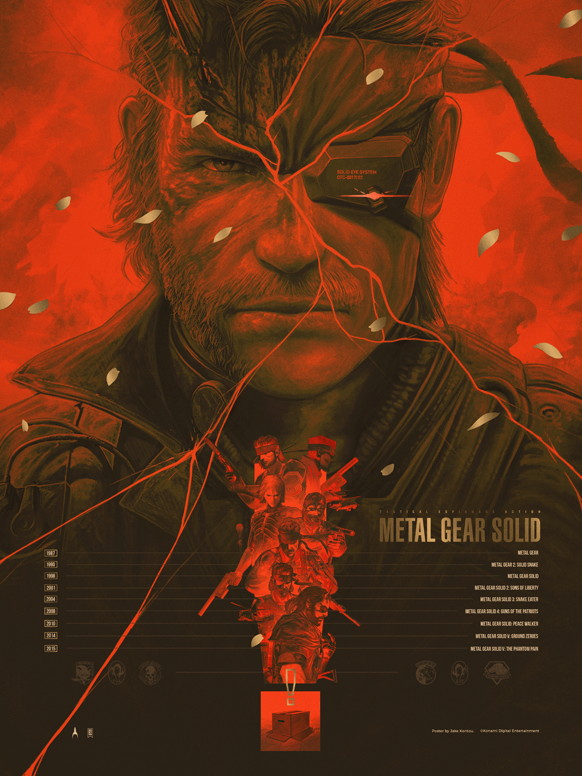 METAL GEAR SOLID LEGACY by Jake Kontou - ALERT Gold Variant  Apollo Gallery