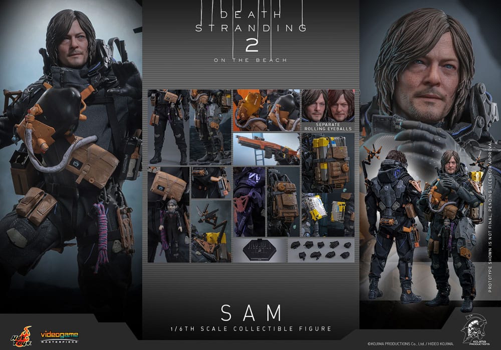 DEATH STRANDING 2: ON THE BEACH - Sam Hot Toys Action Figure 1/6 scale