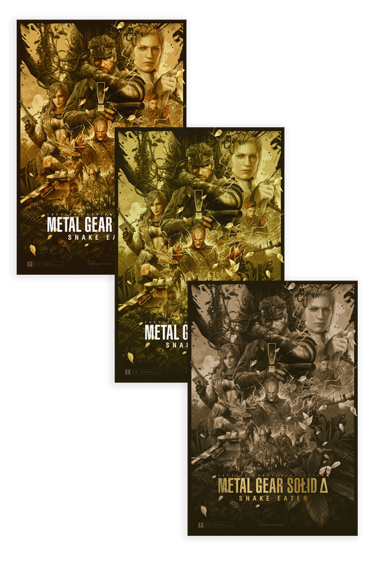 METAL GEAR SOLID Δ: SNAKE EATER by Jake Kontou - Screenprint Matching SET