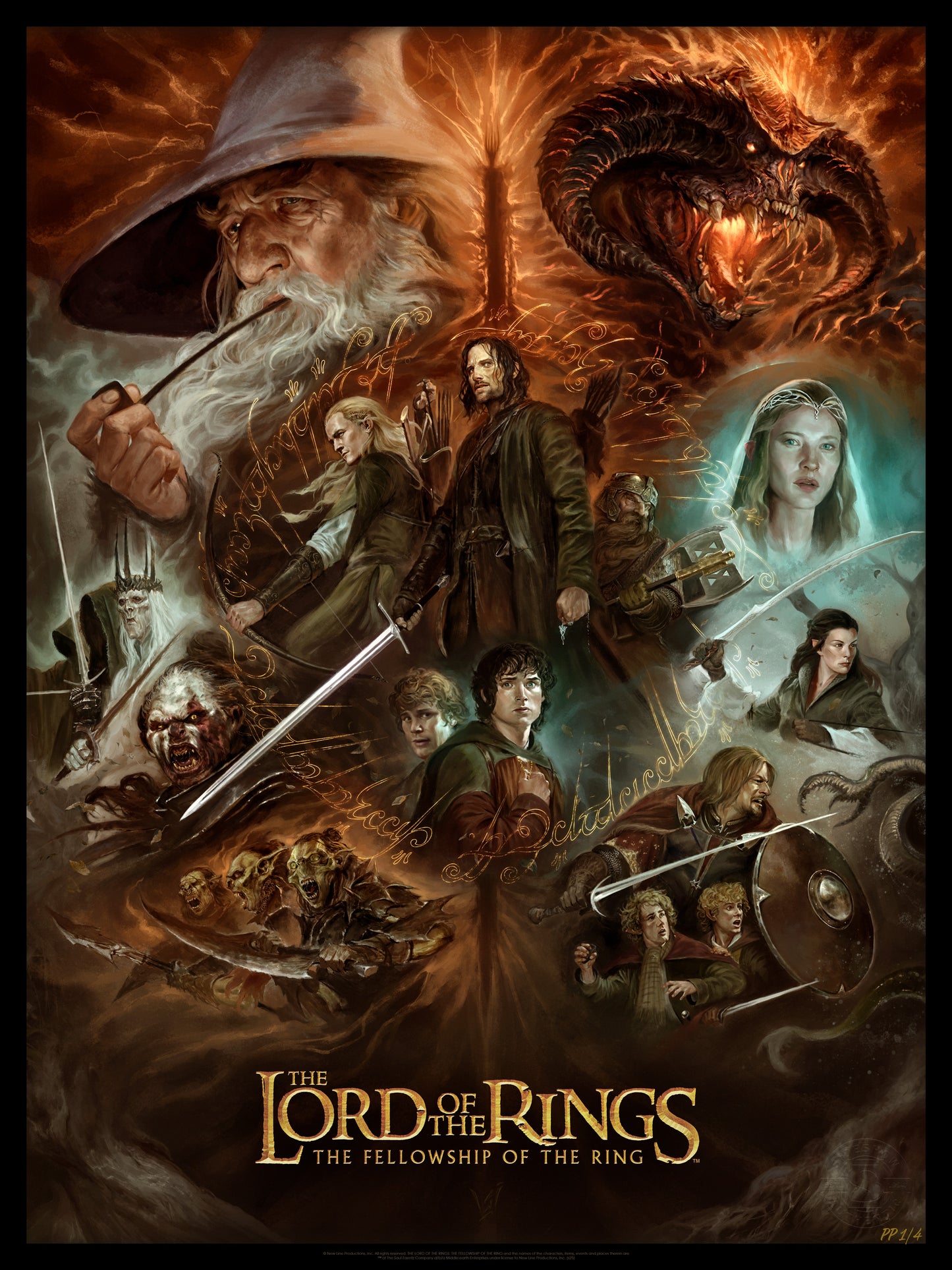 The Lord of the Rings: The Fellowship of the Ring by Álvaro Jiménez - Sideshow x Apollo 006