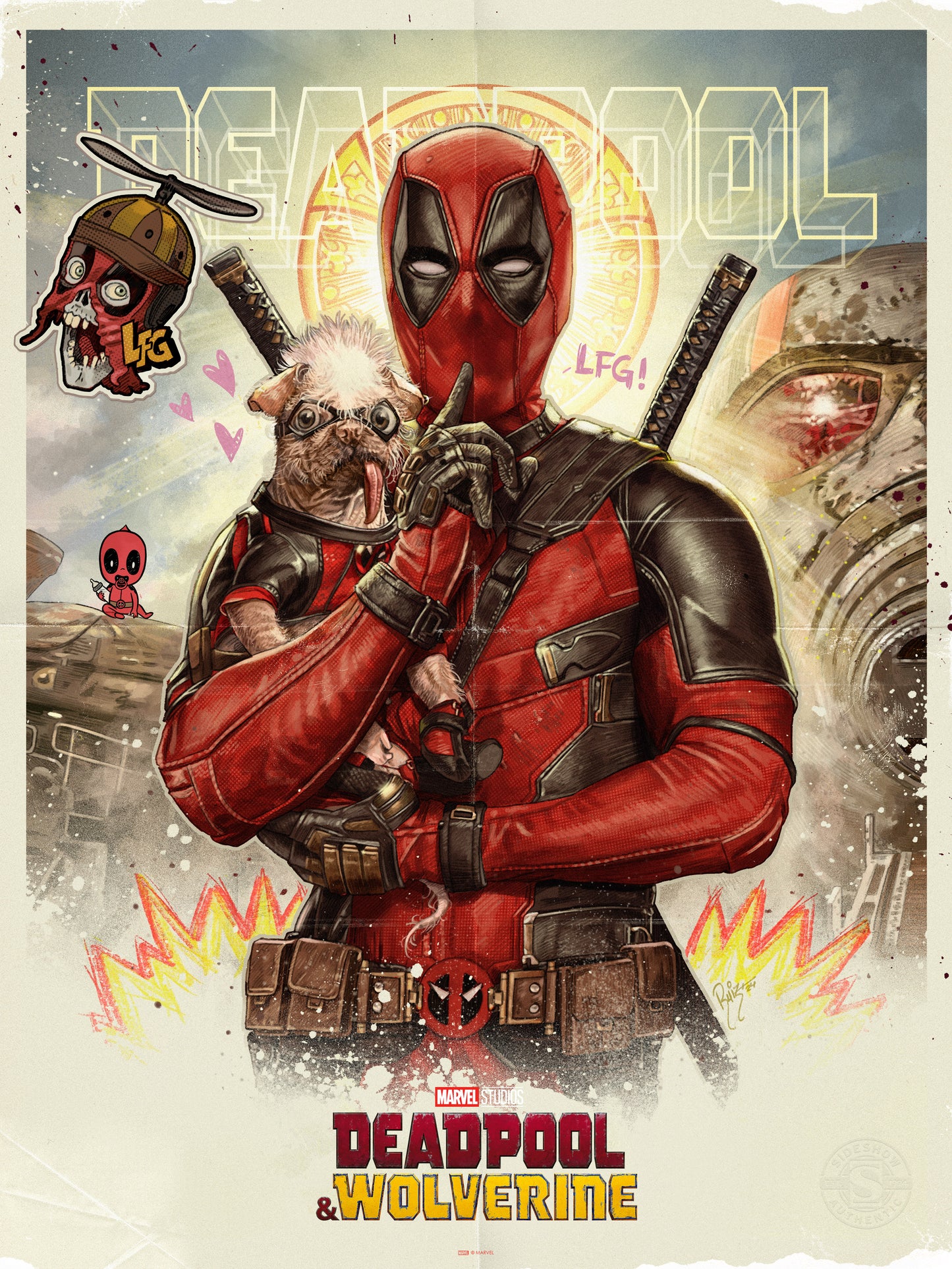 Come Together: Deadpool by Ruiz Burgos - Sideshow x Apollo 002