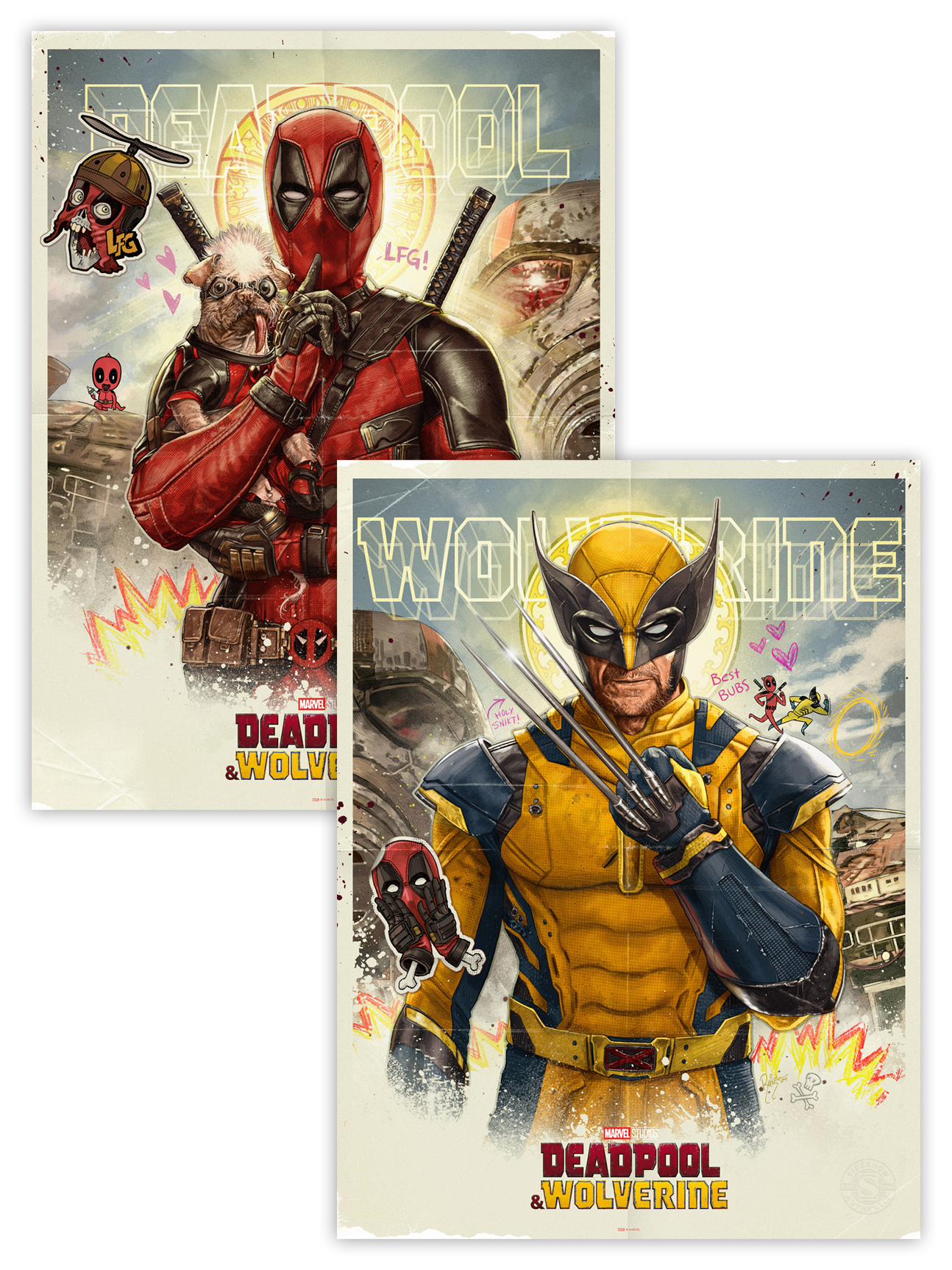 3 LEFT! Come Together: Deadpool & Wolverine by Ruiz Burgos - SET