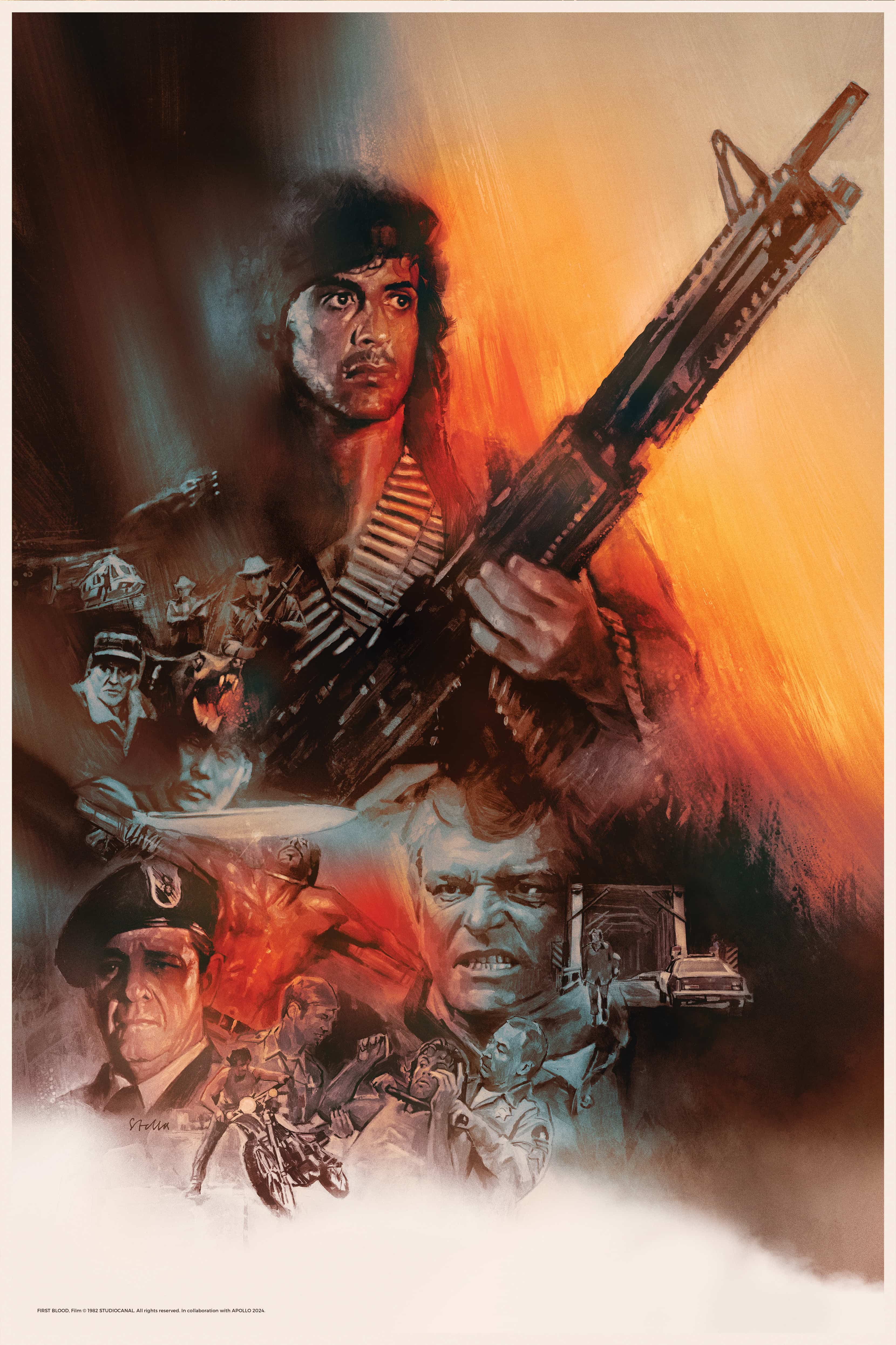 Galt Rambo Rambo: First Blood by Tony Stella - Art Print – Apollo Gallery