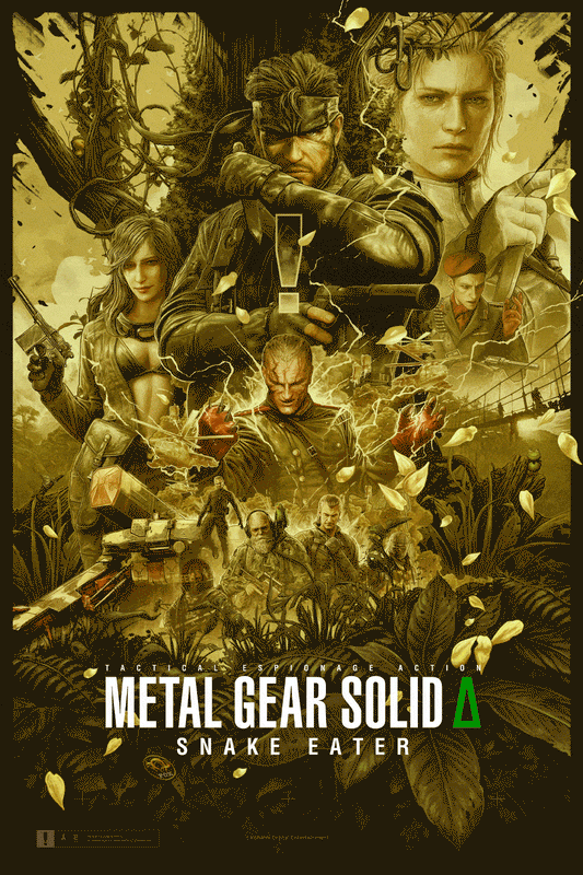 METAL GEAR SOLID Δ: SNAKE EATER by Jake Kontou - Screenprint Varnish Master