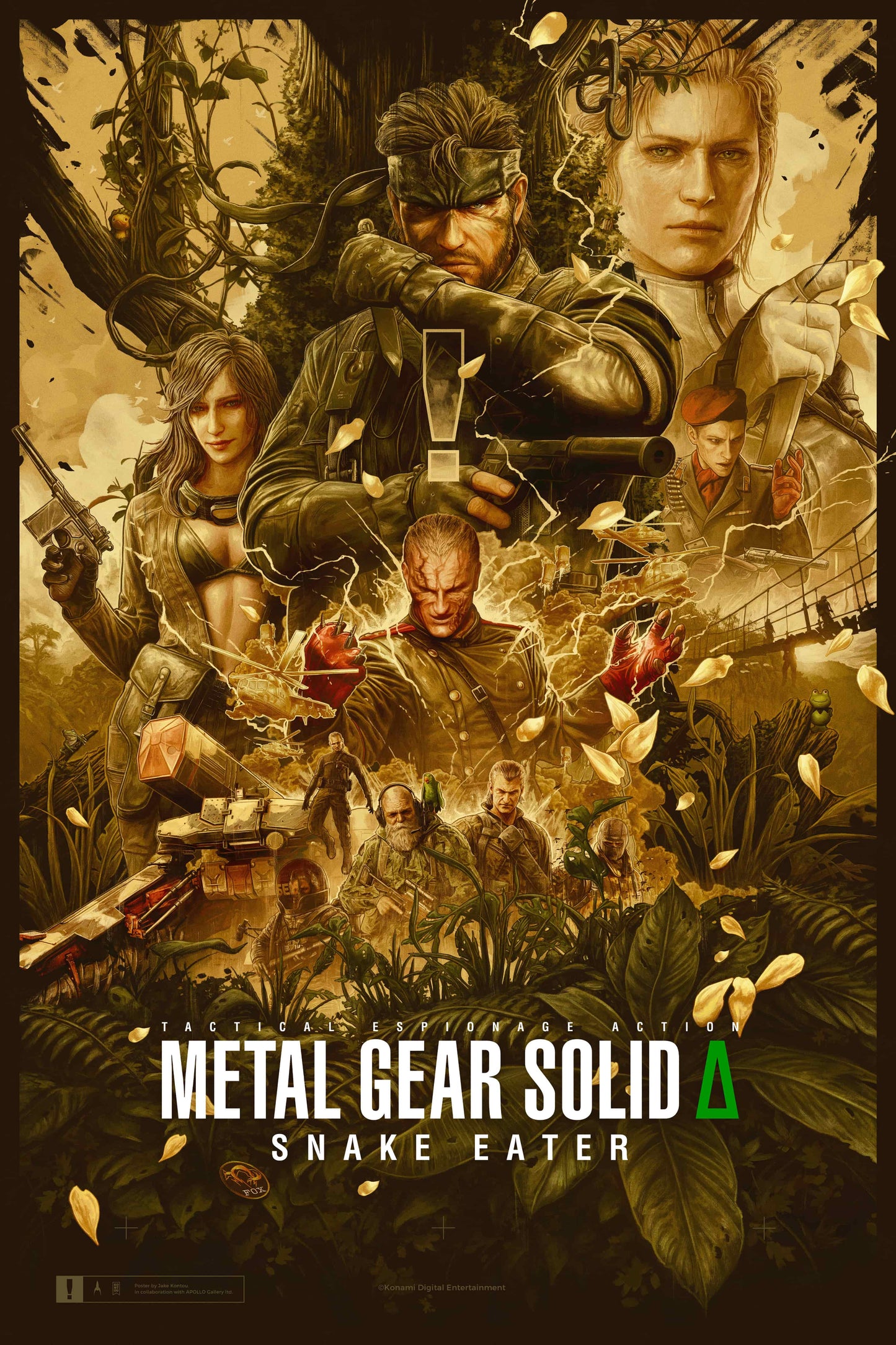 METAL GEAR SOLID Δ: SNAKE EATER by Jake Kontou - Screenprint Timed Varnish Regular