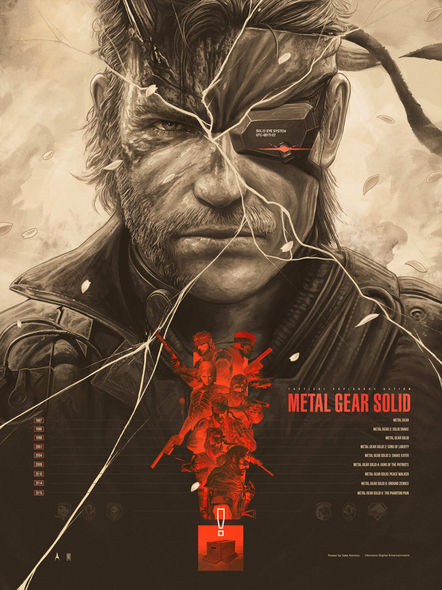METAL GEAR SOLID LEGACY by Jake Kontou - Metallic Red Timed Regular