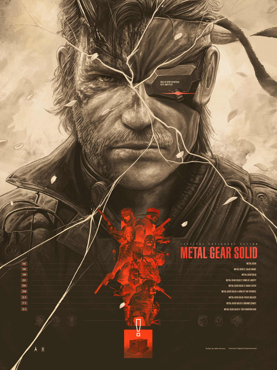 METAL GEAR SOLID LEGACY by Jake Kontou - Metallic Red Timed Regular