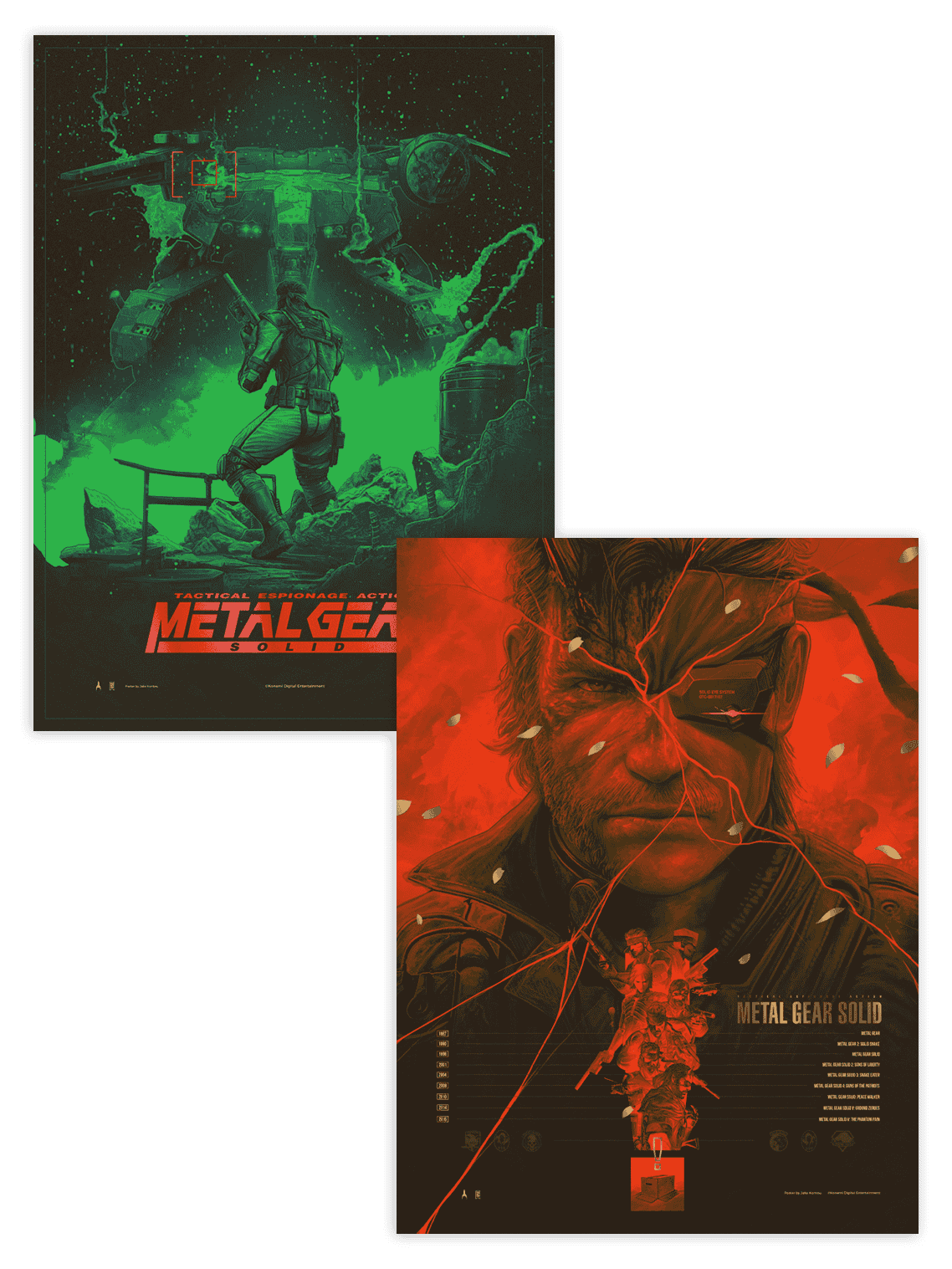 METAL GEAR SOLID LEGACY COLLECTION by Jake Kontou - Matching Variant Set
