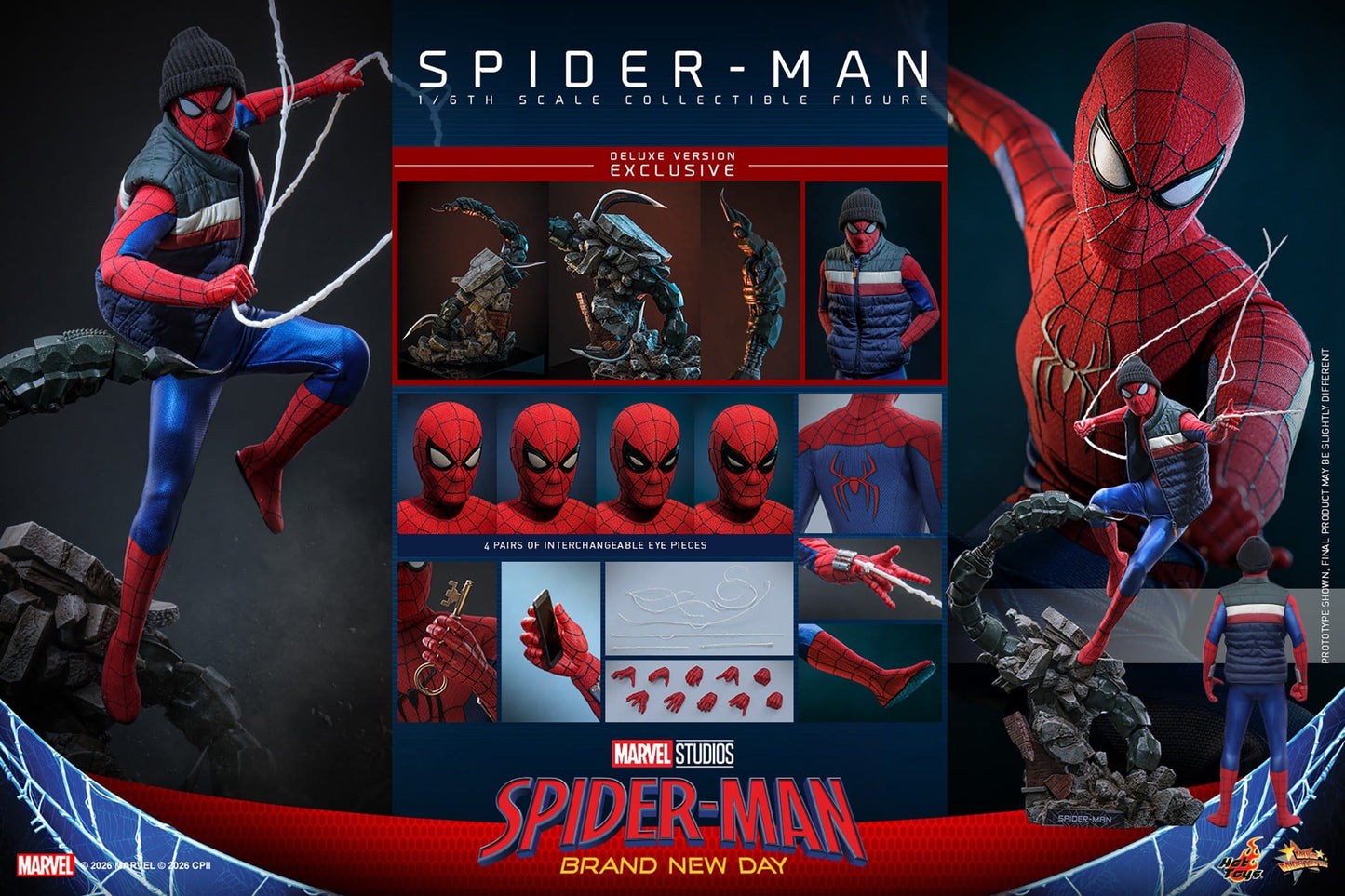 Marvel's Spider-Man: Brand New Day - Spider-Man Hot Toys Action Figure 1/6 scale (Deluxe Edition)