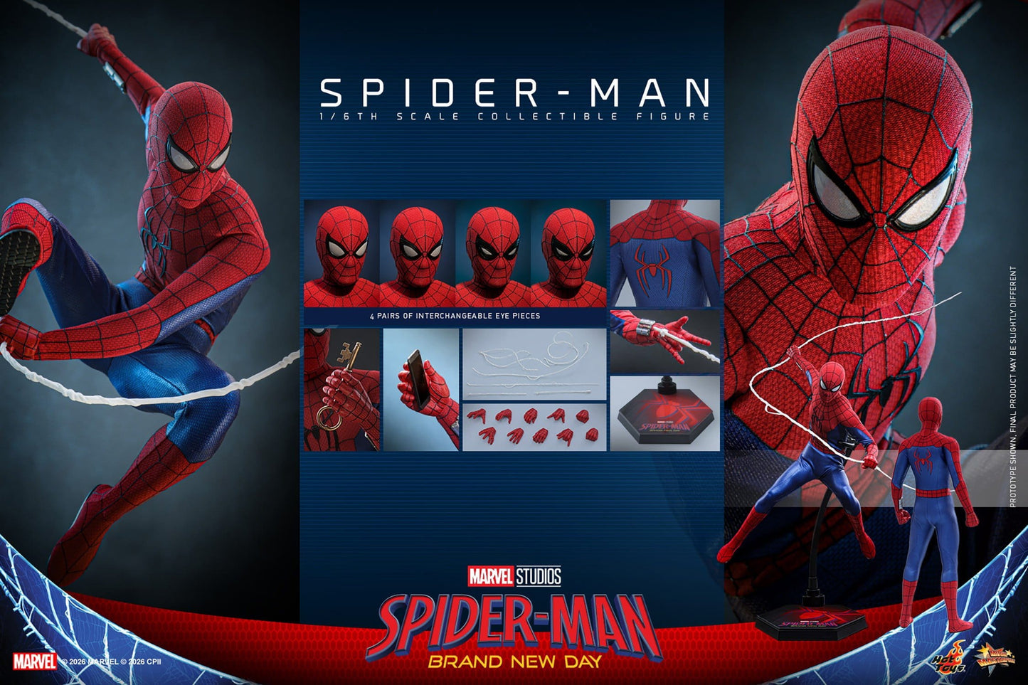 Marvel's Spider-Man: Brand New Day - Spider-Man Hot Toys Action Figure 1/6 scale (Deluxe Edition)