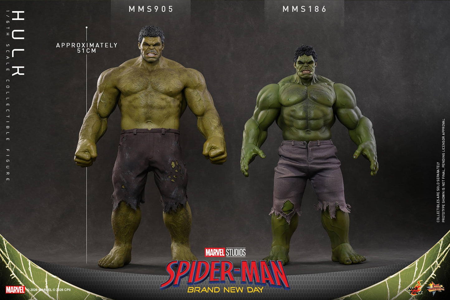 Marvel's Spider-Man: Brand New Day - Hulk Hot Toys Action Figure 1/6 scale