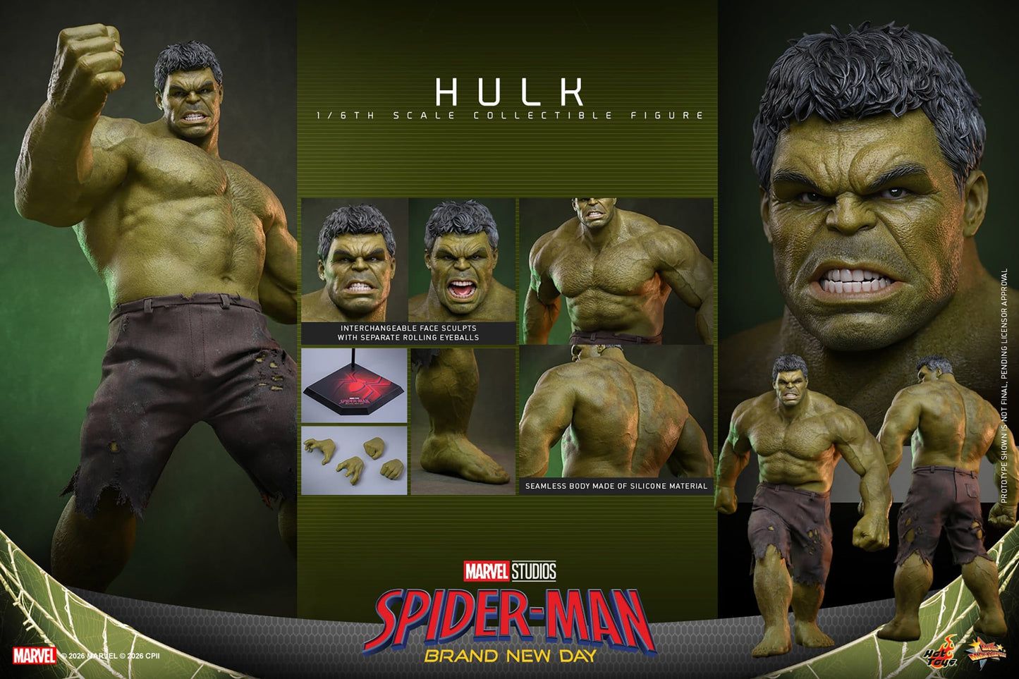 Marvel's Spider-Man: Brand New Day - Hulk Hot Toys Action Figure 1/6 scale