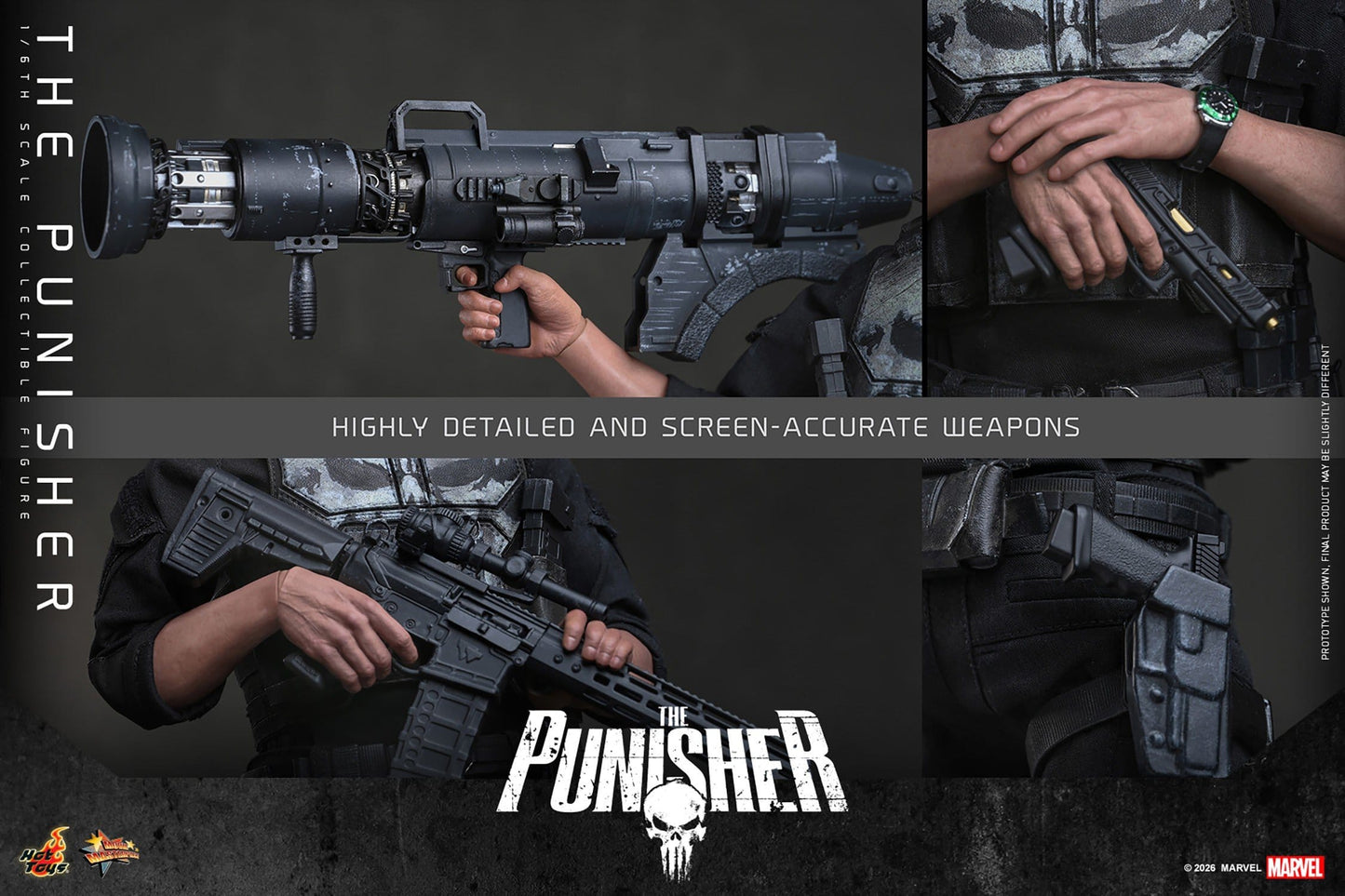 Marvel's Spider-Man: Brand New Day - The Punisher Hot Toys Action Figure 1/6 scale