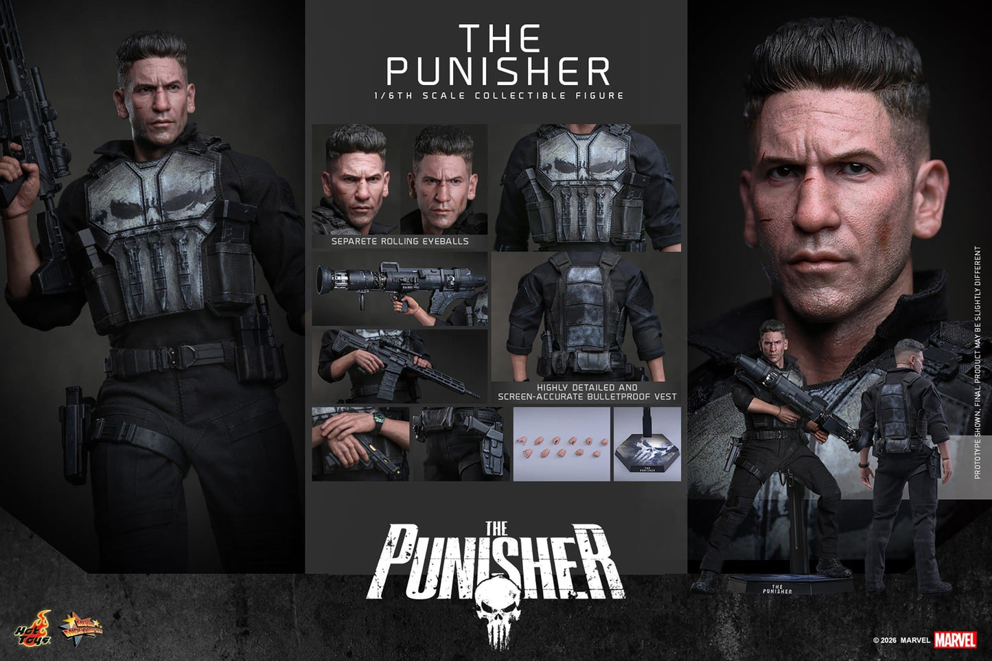 Marvel's Spider-Man: Brand New Day - The Punisher Hot Toys Action Figure 1/6 scale